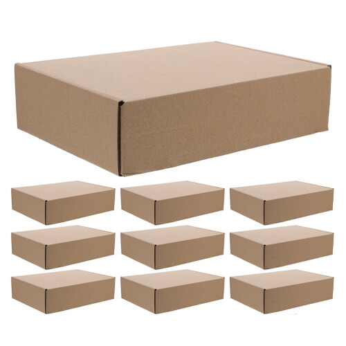 Κουτί αλληλογραφίας από χαρτόνι kraft 20x14x4cm (10 τεμάχια)