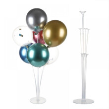 Support à ballons transparent réutilisable avec base (2 ensembles)