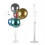 Support à ballons transparent réutilisable avec base (2 ensembles) 1