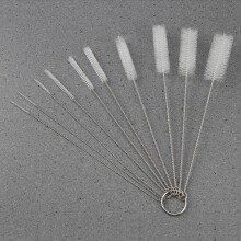 Juego de 10 cepillos de limpieza de tubo de nailon