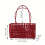 Elegante transparente PVC-Tasche mit gewebter Textur,-Schwarz 4