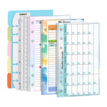 A6-Nachfüllpackung liniertes Papier – 6 Blatt, 6-fach gelocht