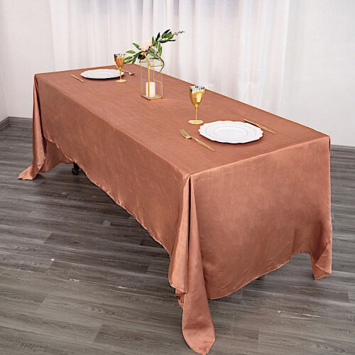 Rektangulär duk i satin, 150 x 300 cm