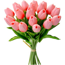 Élénk rózsaszín műtulipánok 34,5 cm x 10 db