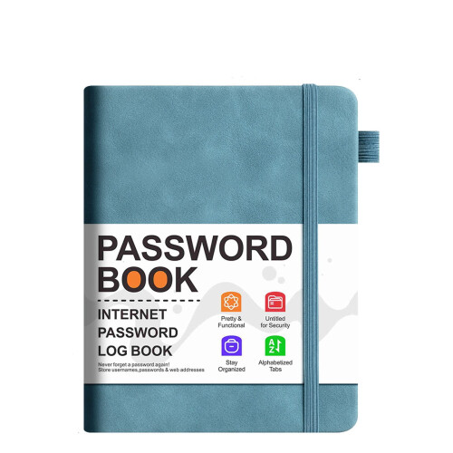 Password Notebook with Alphabetical Tabs Hardcover