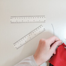 15 cm transparante plastic liniaal, dubbelzijdige markeringen, verpakking