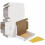 Verzenddozen 6x4x1 inch, wit, gegolfd, set van 30 1
