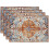 Boho linnen placemats set van 4, 18x12 inch 1