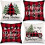 Conjunto de 4 capas de almofada natalinas 45x45cm 1