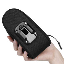 Schnellverschluss-Satteltasche 0,3 L 14,2x6,5x6cm Schwarz
