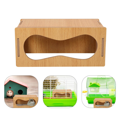Hamsterhus i træ, gemmested, 1 stk.