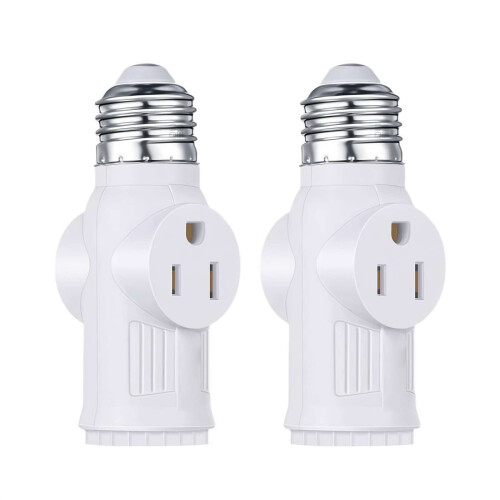 Adaptor priză-ștecher E26/E27, pachet de 2