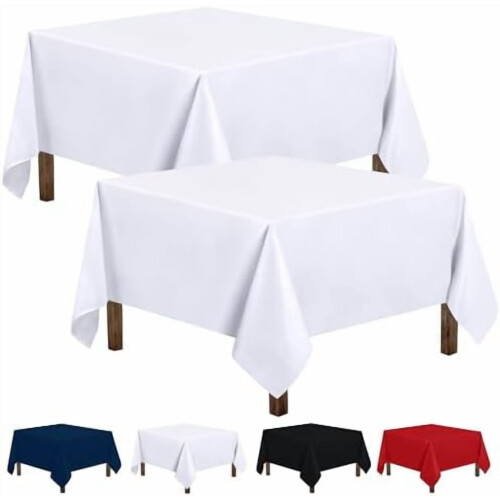 Rektangulär polyesterduk 100% – 2-pack