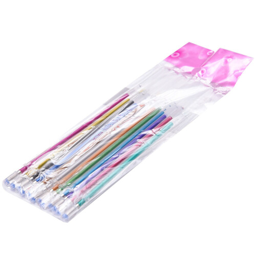 Glitter Gelpen Refills 0,8 mm 10 ml – 24 stk.