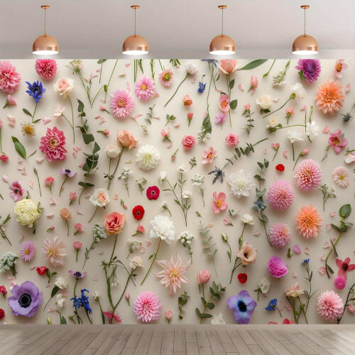 Bloemenachtergrondbanner 5x3ft