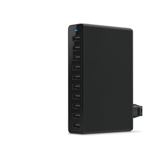 10-Port-USB-Ladestation für Handys und Tablets