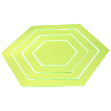 Sechseckiges Quiltlineal aus transparentem Acryl, 22 cm