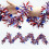 Rood-wit-blauwe patriottische slinger van lametta, 2 meter 1
