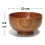 Conjunto de saladeira de madeira LNGOOR com colher e garfo. 3