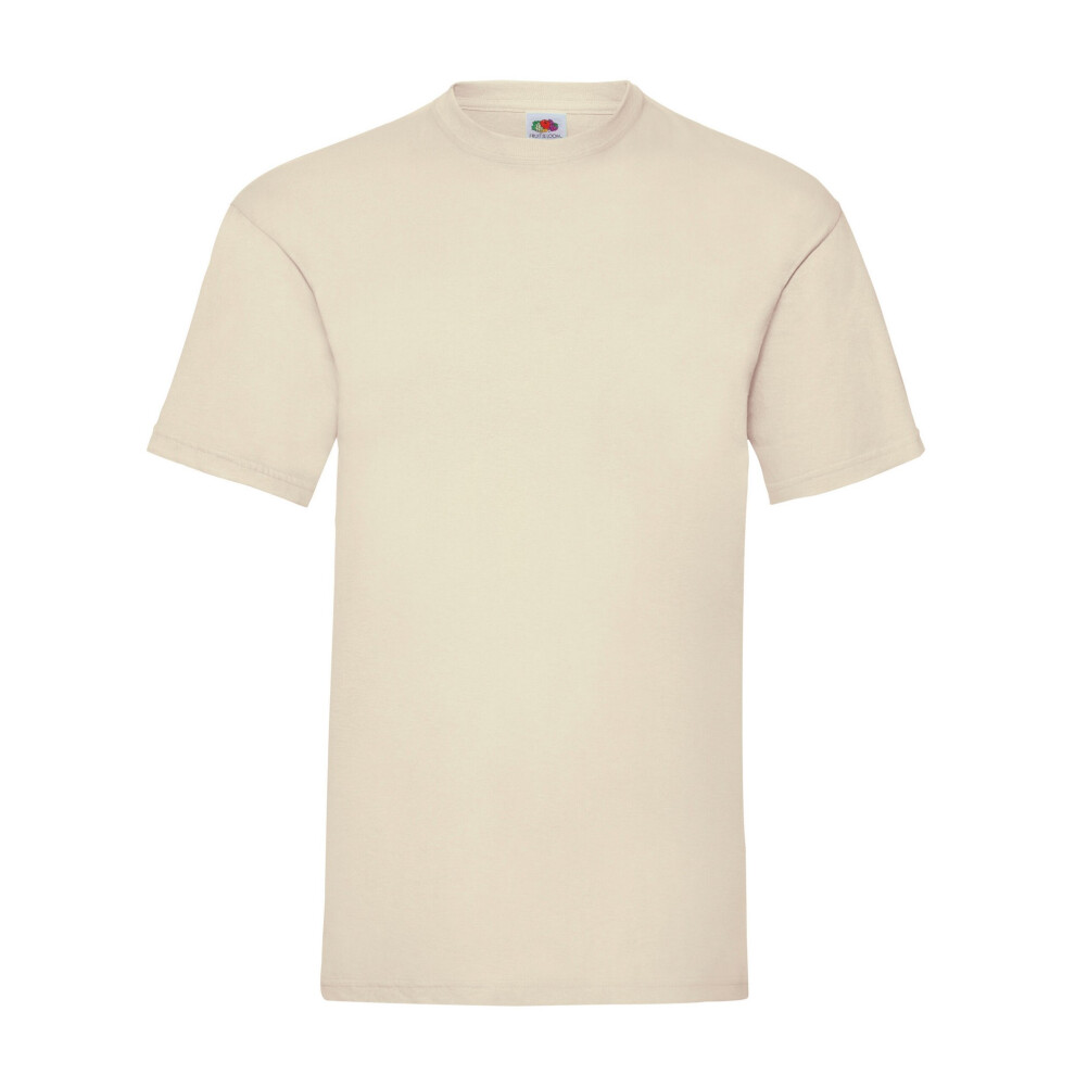 Fruit Of The Loom (S, Natural) Unisex Adult Valueweight T-Shirt