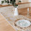 Chemin de table en polyester doré 500 x 29 cm 1