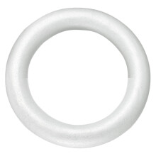 Forma circular de espuma blanca para manualidades, 25 cm