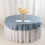 BalsaCircle70in Dusty Blue Runde Scuba Tischdecke 1