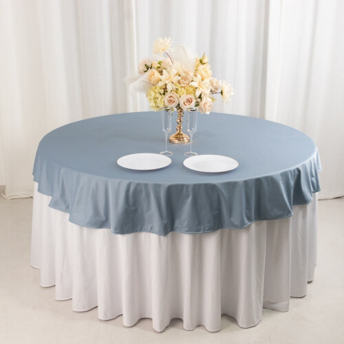 BalsaCircle70in Dusty Blue Runde Scuba Tischdecke