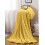 Couverture en micro-polaire jaune 70 x 100 cm 1
