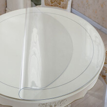 Genomskinligt runt bordsskydd, mjukt glas PVC, 60 cm