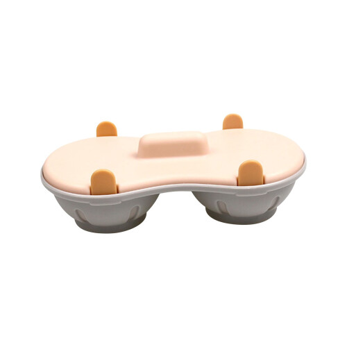 Microwave Egg Poacher Silicone 2-Cavity Breakfast Cooker 1