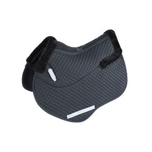 (15in - 16.5in, Black) ARMA Half Lined Horse Jumping Saddlepad