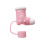 Pink Christmas Silicone Straw Cap for Stanley 5