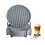 Silikon-Untersetzer-Set, 6-teilig, mit Metallhalter 1