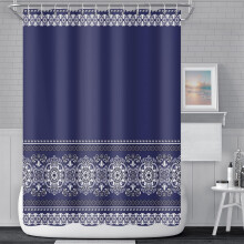 Boho Paisley dusjforheng polyester 90x183cm med kroker