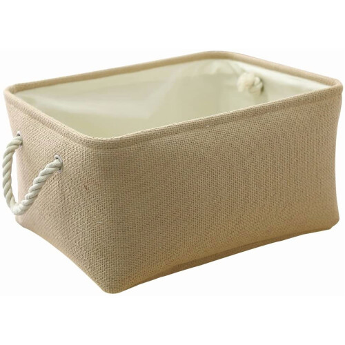 Cesta de almacenamiento rectangular de tela 9W