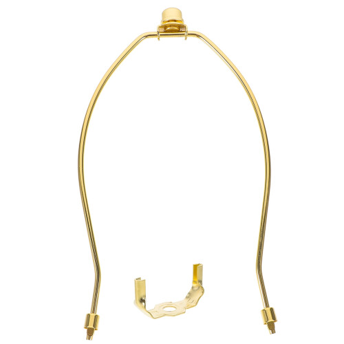 Support d'abat-jour en fer doré 25,4 cm