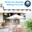 26ft Outdoor Misting System UV-Resistant Hose with 15 2
