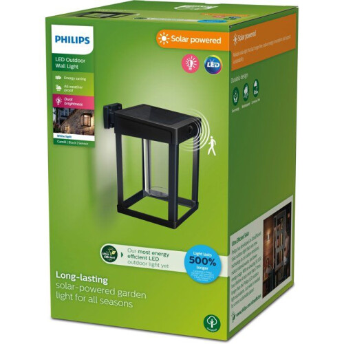 Philips Wandlampe für den Außenbereich - PHILIPS - Buzzard - Schwarz - IP44 1