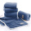 Cotton Bath Towel 35x75 cm Soft Absorbent Blue 5