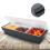 Contenitore per frutta e condimenti in ABS con coperchio e vassoio a 3 scomparti 3