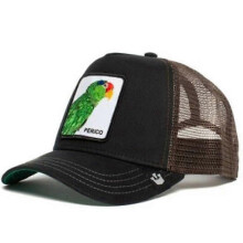 (51) Men's Animal Embroidered Baseball Cap Sun Protection Breathable Cotton Adjustable Curved Brim Trucker Hat Panther Rooster Lion Design