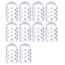 Flexible Fit Toe Protectors Toe Breathable Silicone Guards Cover for Nurses Teachers All Day Support AntiSlip Texture  Transparent