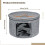 Grey Felt Hat Storage Box 43 x 26 cm 4