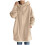 Damen-Kapuzenpullover mit Reißverschluss, einfarbig khaki, Größe XL 2
