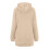 Damen-Kapuzenpullover mit Reißverschluss, einfarbig khaki, Größe XL 3