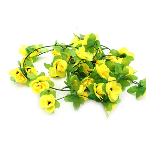 Artificial Vine Garland with 40 Flowers, 2.4m 1