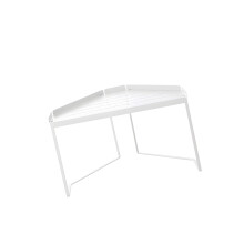 Multifunction Stackable Corner Storage Shelf Design-White