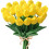 10 db sárga műtulipán, 33 cm 1