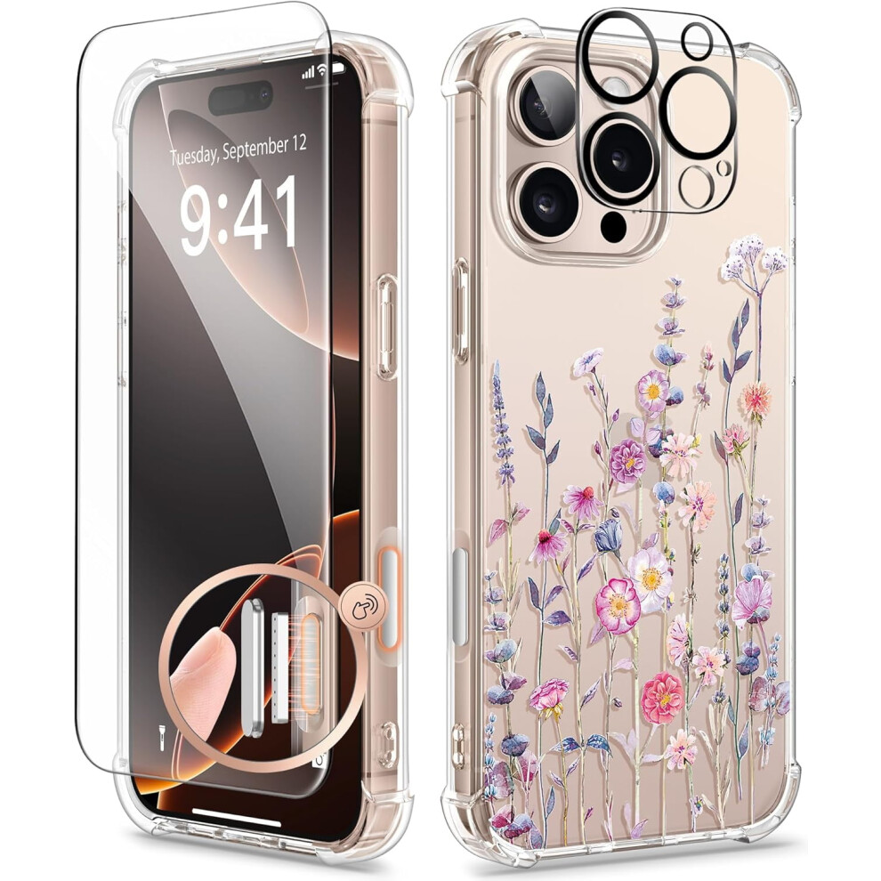 Iphone 16 Pro Max Case With Screen And Lens Protector Clear 938499040422
